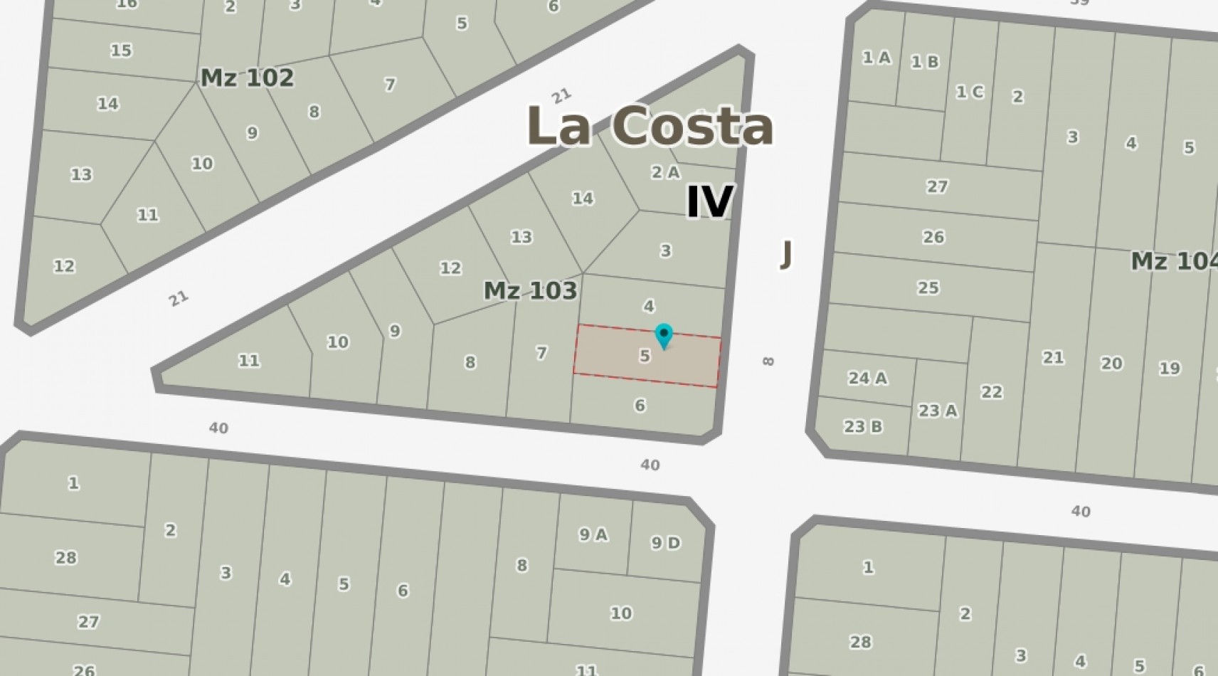 L16 - Lote Calle 8 e/ 39 y 40 - Santa Teresita