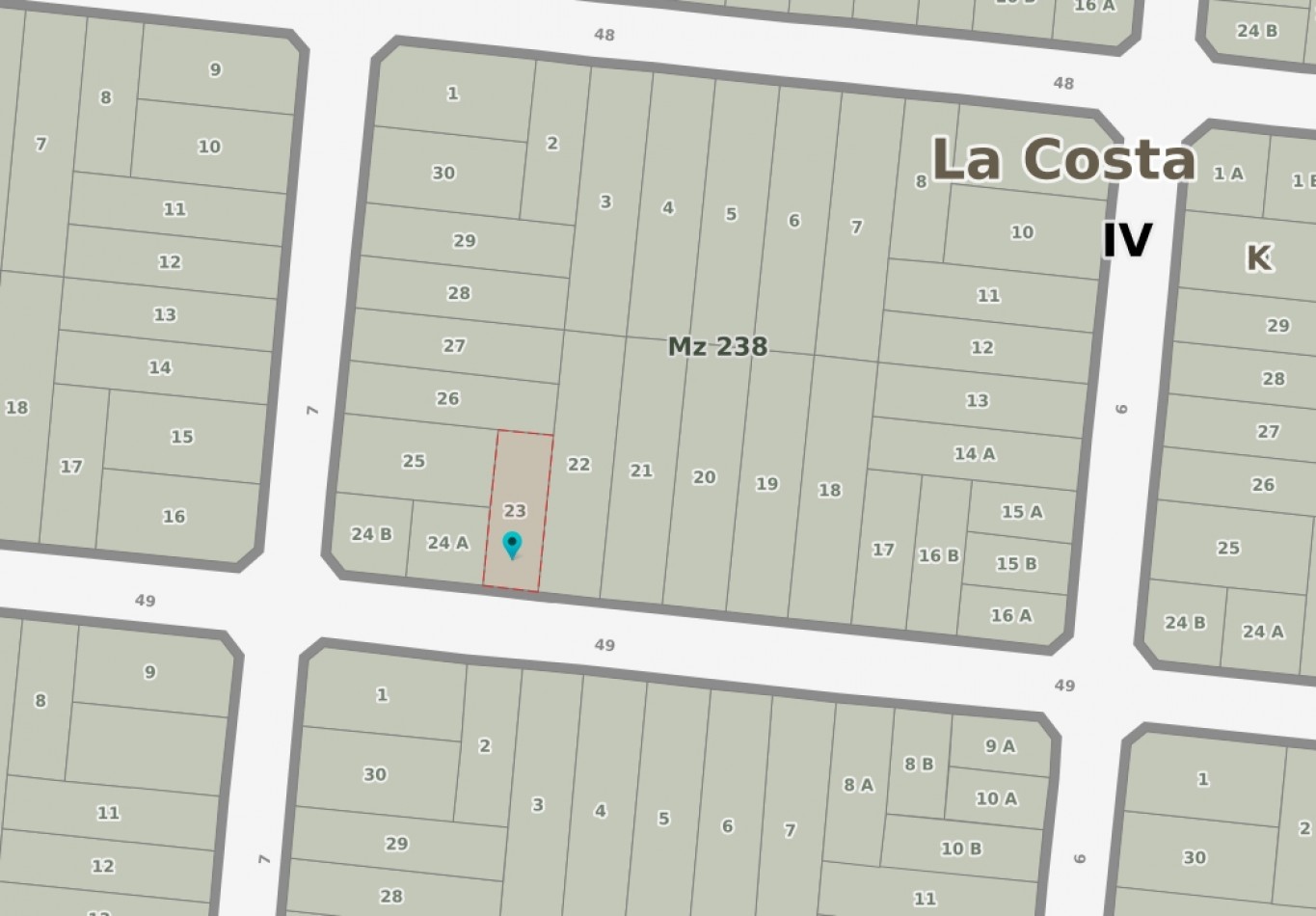 L24 - Lote Calle 49 e/ 6 y 7 - Santa Teresita