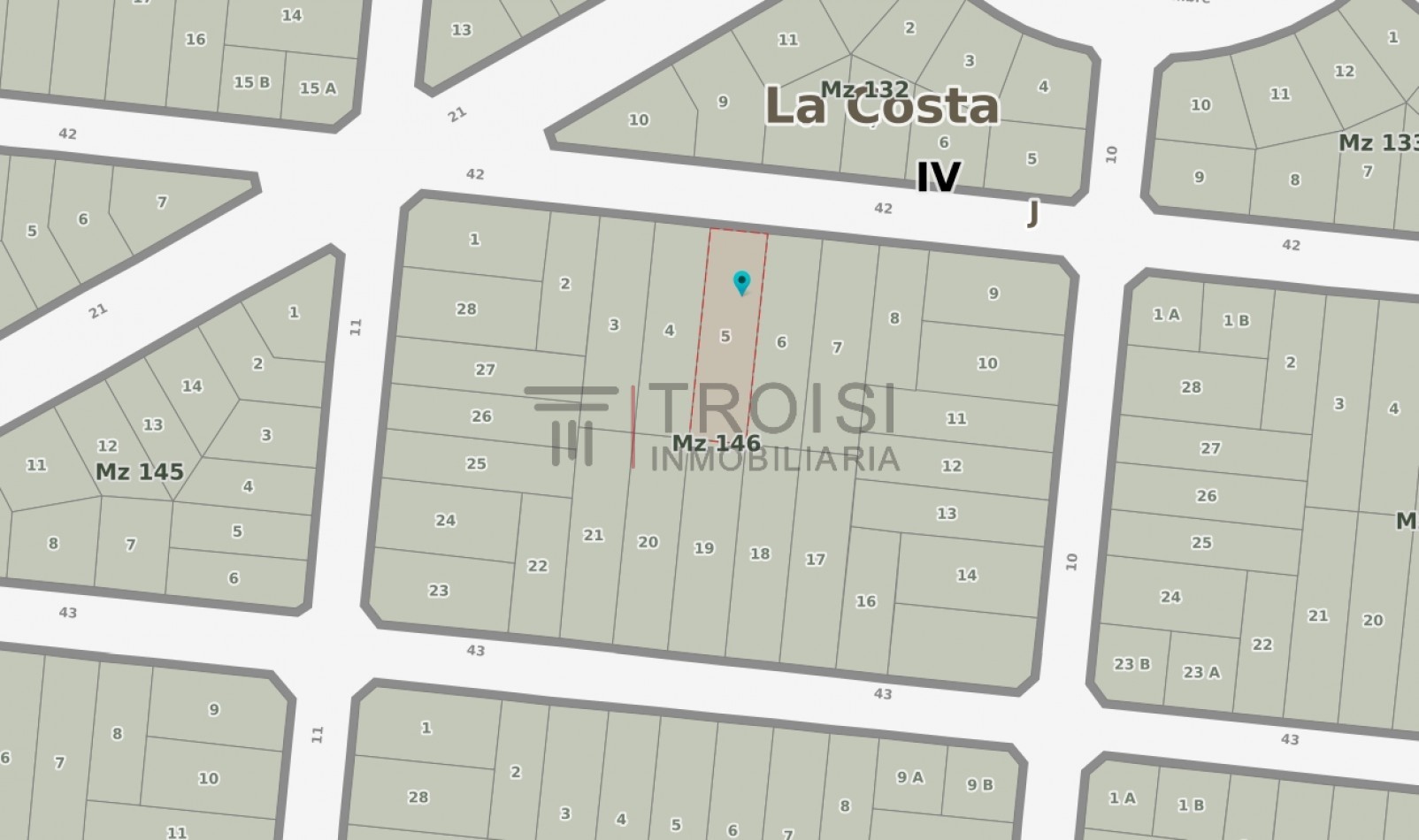 L15 - Lote Calle 42 e/ 10 y 11 - Santa Teresita